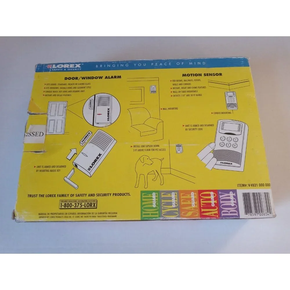 Lorex Safety & Security Home Security System AG-2634Z NEW